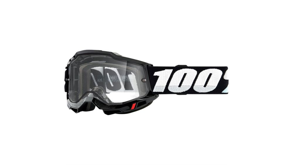 Очки 100% Accuri 2 Enduro Goggle Neon Red / Clear Dual Lens (50015-00005)