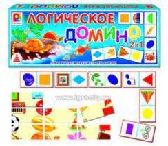 Логическое домино. Форма. (Игра настольная пластмассовая)