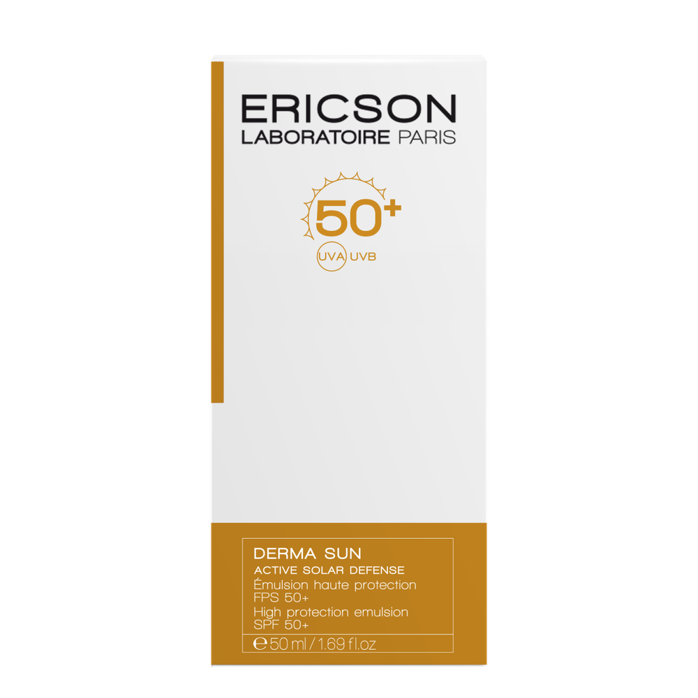 Ericson Laboratoire Солнцезащитный крем SPF50+ SPF 50+ High Protection Emulsion 50 мл. Для лица