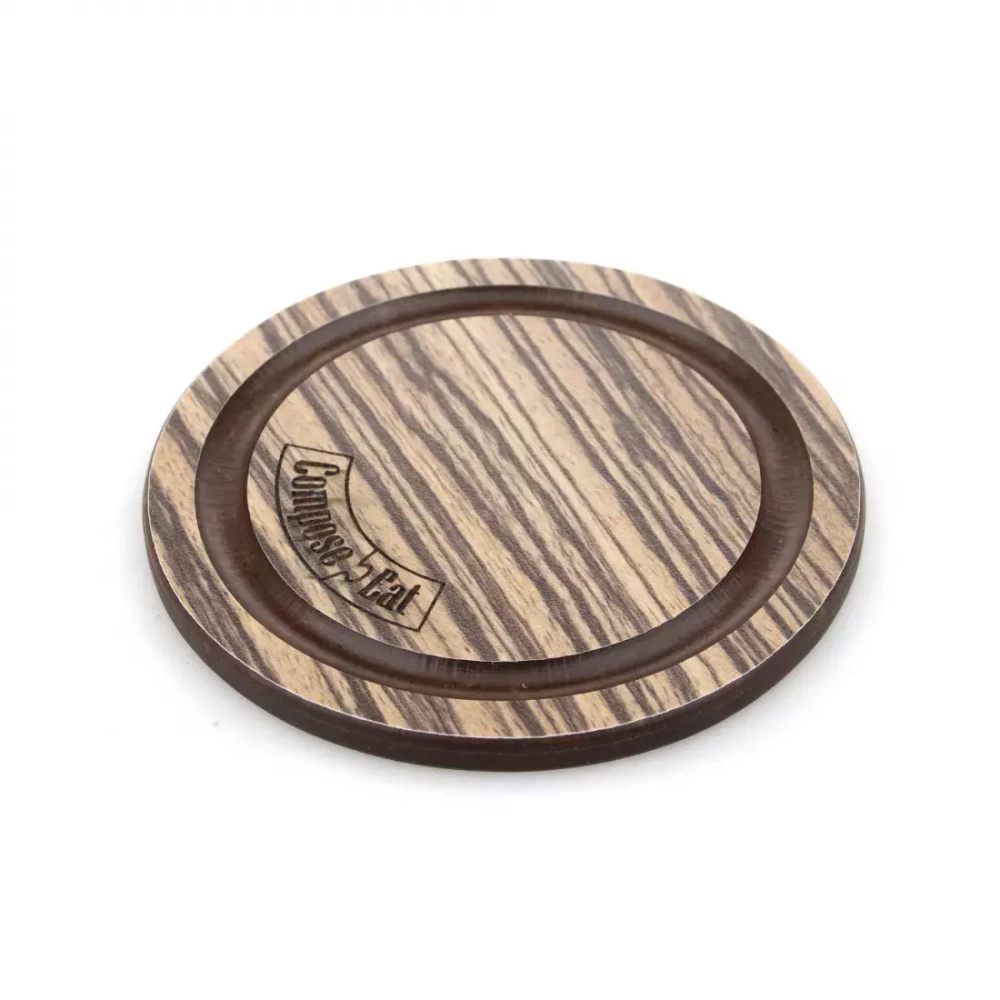 Набор подставок под кружку Бирдекель 4шт 9.5см ComposeEat Fashion зебрано натуральный