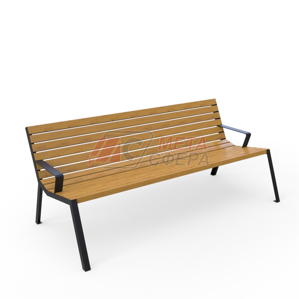 Скамейка Брюссель с подлокотниками