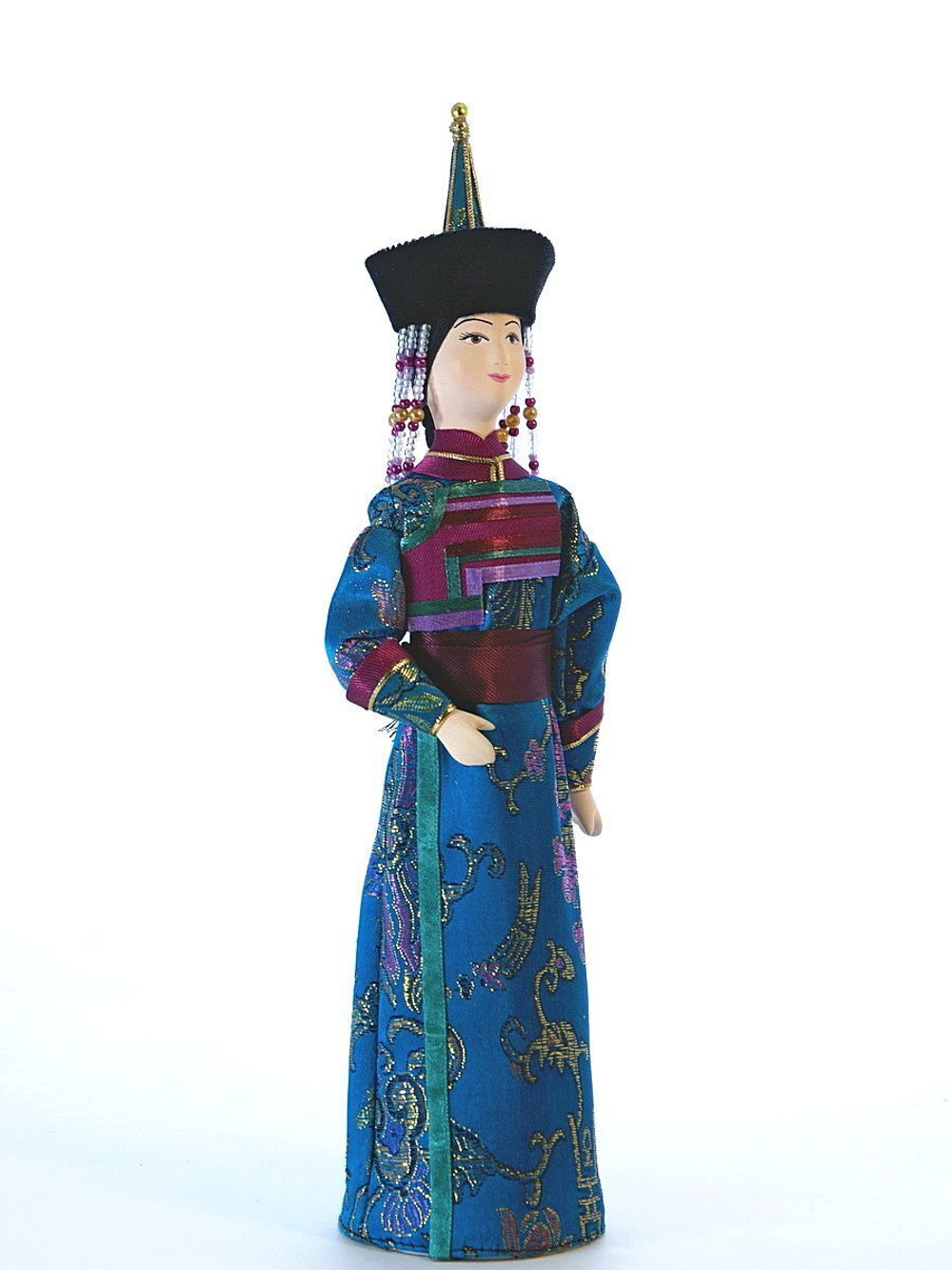 Кукла коллекционная Тувинский женский костюм