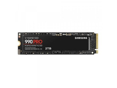 SSD накопитель Samsung 990 PRO 2ТБ, M.2 2280, PCIe 4.0 x4, NVMe [MZ-V9P2T0B/AM]