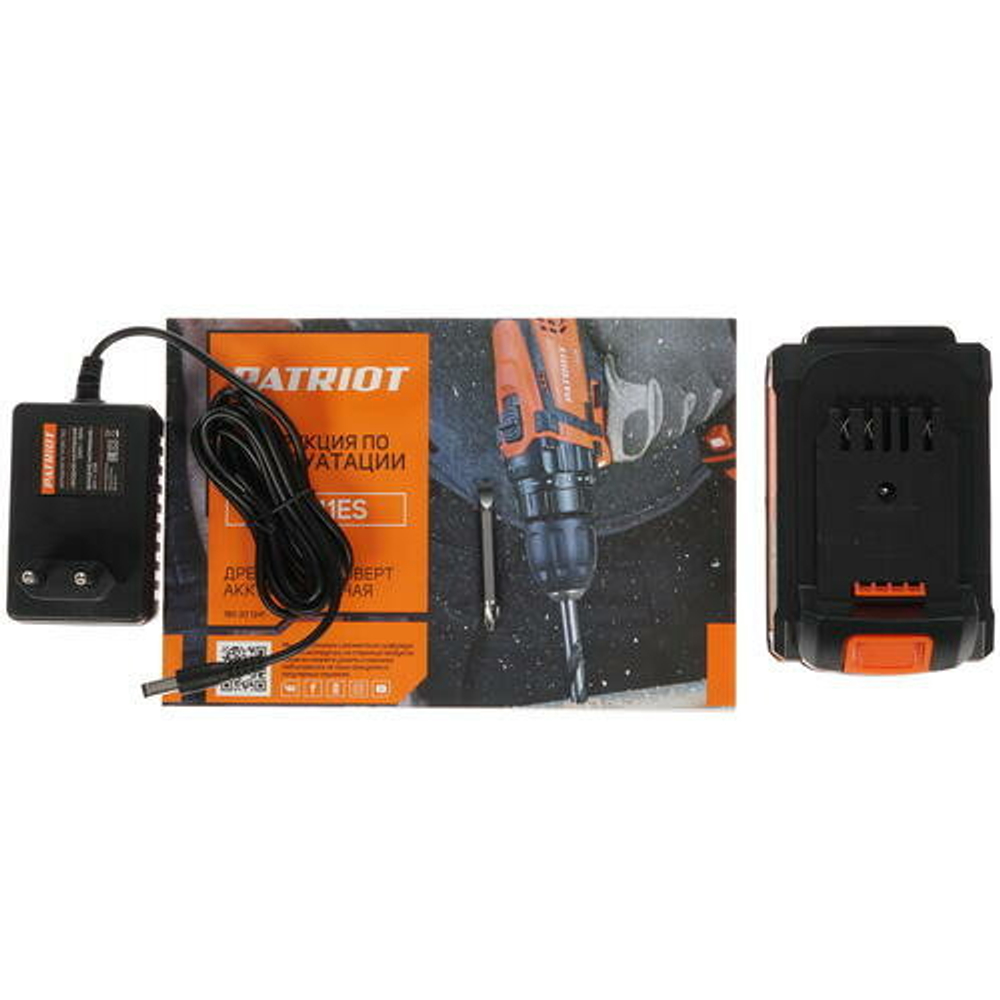 Дрель-шуруповерт акк.PATRIOT BR 241ES, две АКБ Li-Ion, 24В, 2,0 Ач, 33Нм,кейс (180201241)