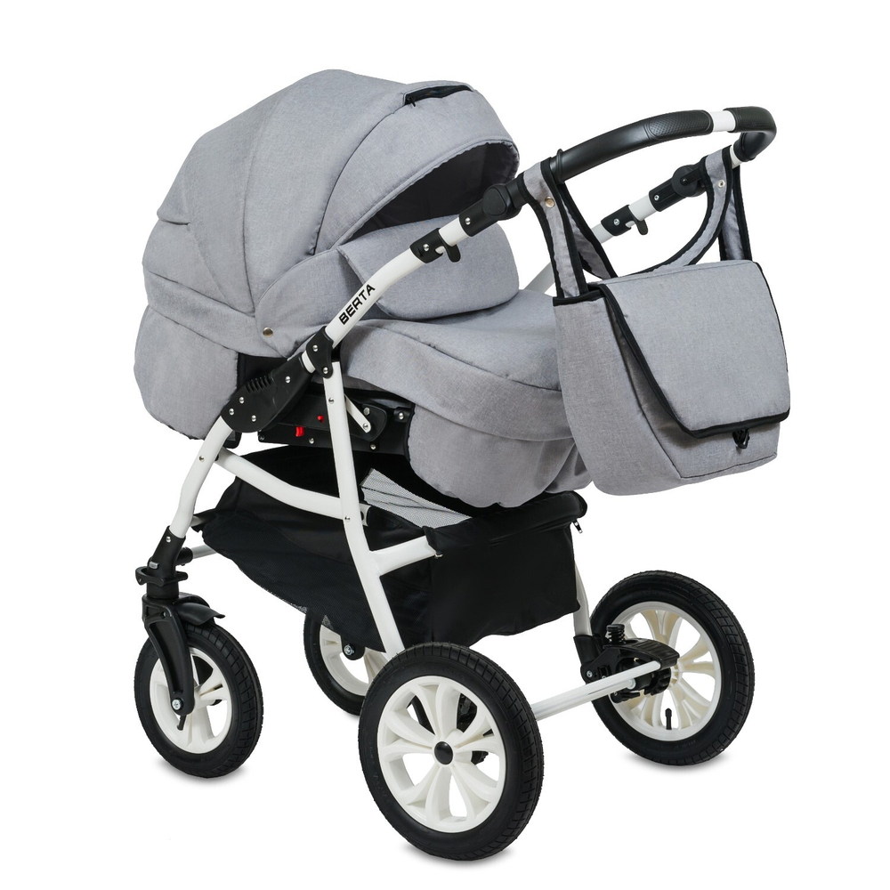 Коляска 3в1 Alis BERTA F be 05 (св.серый)