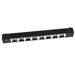 ULB-Q282 20W-4000K BLACK Светильник-прожектор светодиодный трековый. Линейный. 1600 Лм. Белый свет 4000К. Корпус черный. ТМ Volpe
