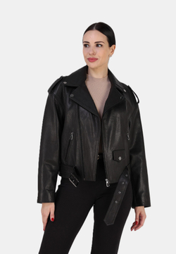 Кожаная куртка демисезонная косуха