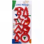 Форма для печенья 8шт микс цветов