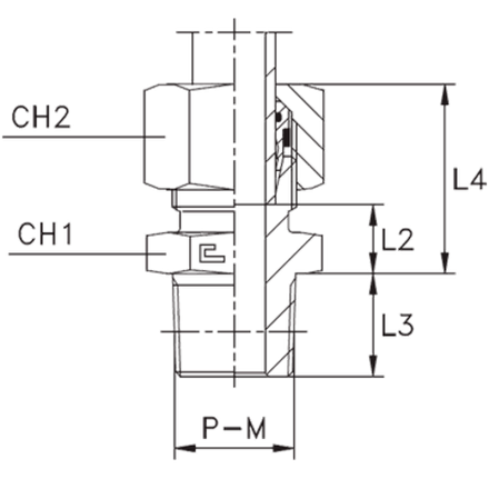 Штуцер FC DL06 NPT 1/8" (в сборе) B4 нерж.