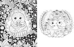 A Million Baby Animals. Coloring Book