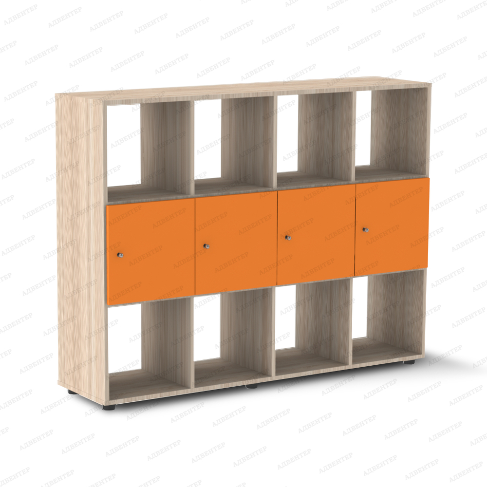 дуб сонома/оранжевый двусторонний