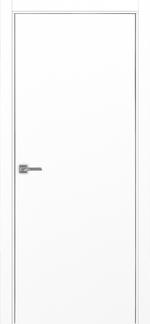 Межкомнатная дверь Optima Porte НЕАПОЛЬ 201 Алюминиевая кромка SC (матовое серебро) с 2-х сторон