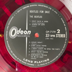 Винтажная виниловая пластинка LP The Beatles For Sa le (Japan 1965) (No Obi) (Red Wax Vinyl)