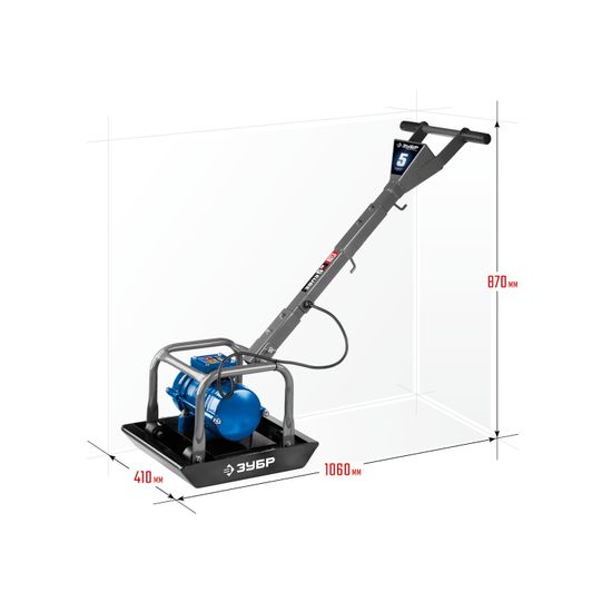 Виброплита электрическая "ЗУБР" ЗВПЭ-5 Г