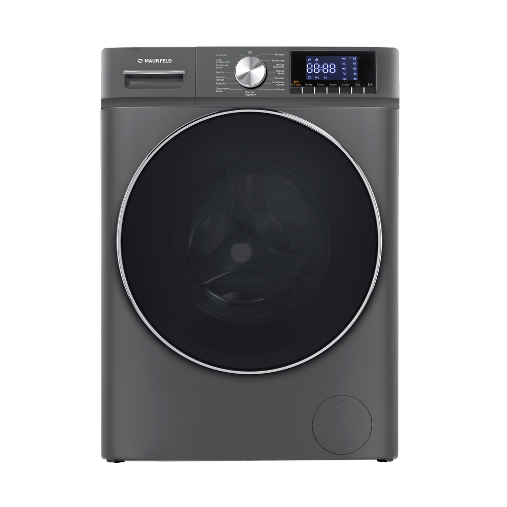 Узкая стиральная машина c инвертором и паром MAUNFELD MFWM127ISB02