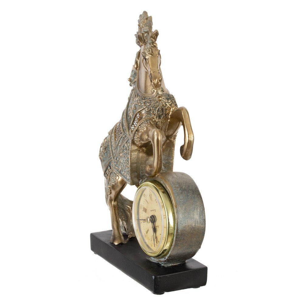 GAEM Фигурка декоративная "Лошадь" с часами (AAAx1, н/п), L15 W5 H22 см