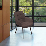 Стул Capri поворотный 90 градусов, функция возврата, антишум бархат антрацит 14/ опора конус