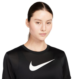 Женская теннисная футболка Nike Dri-Fit Graphic T-Shirt - black - Black