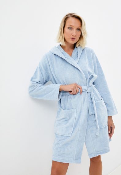 Шанти (голубой) L Халат Махровый