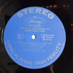 Винтажная виниловая пластинка LP The Great Wide World Of Quincy Jones Live (Japan 1984) (Obi)
