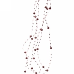 Бусы на ёлку 2м «Роса» d-7,5мм, Шоколад