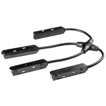 Соединитель трековый Х-образный гибкий 48V 509294 чёрный Uno Lightstar