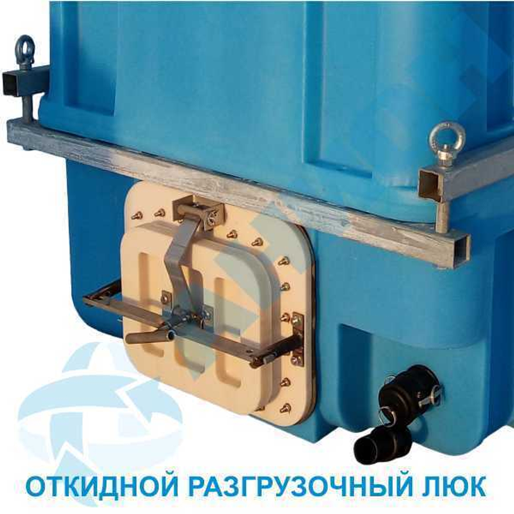 Контейнер 2500 л для перевозки живой рыбы Анион 2500 л. горизонтальный (2360x1170x1450см;синий) - арт.559497