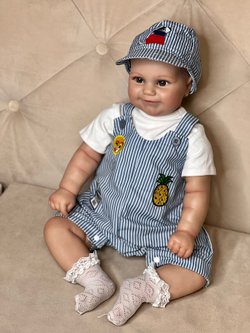 Кукла Реборн мягконабивная 60см в пакете (FA-003A)