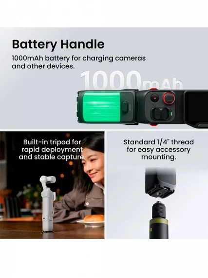 Экшн-камера Insta360 Luna Ultra Creator Bundle Черный (Black)