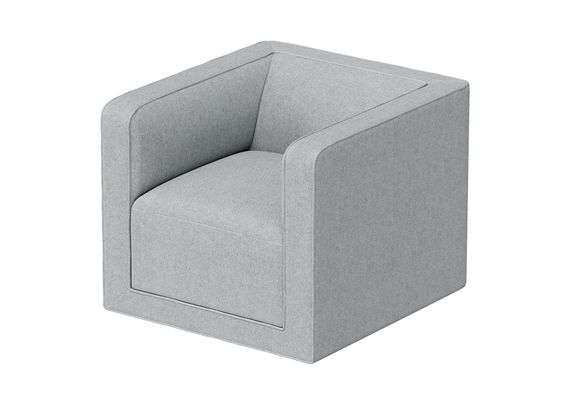 Кресло Cube (светло-серый, твид)