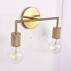 Бра Rh Utilitaire Double Sconce Brass By Imperiumloft