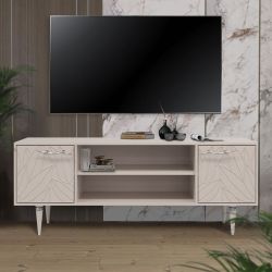 Тумба под ТВ Арт Колор leaves 155см Классик Сильвер Серый агат