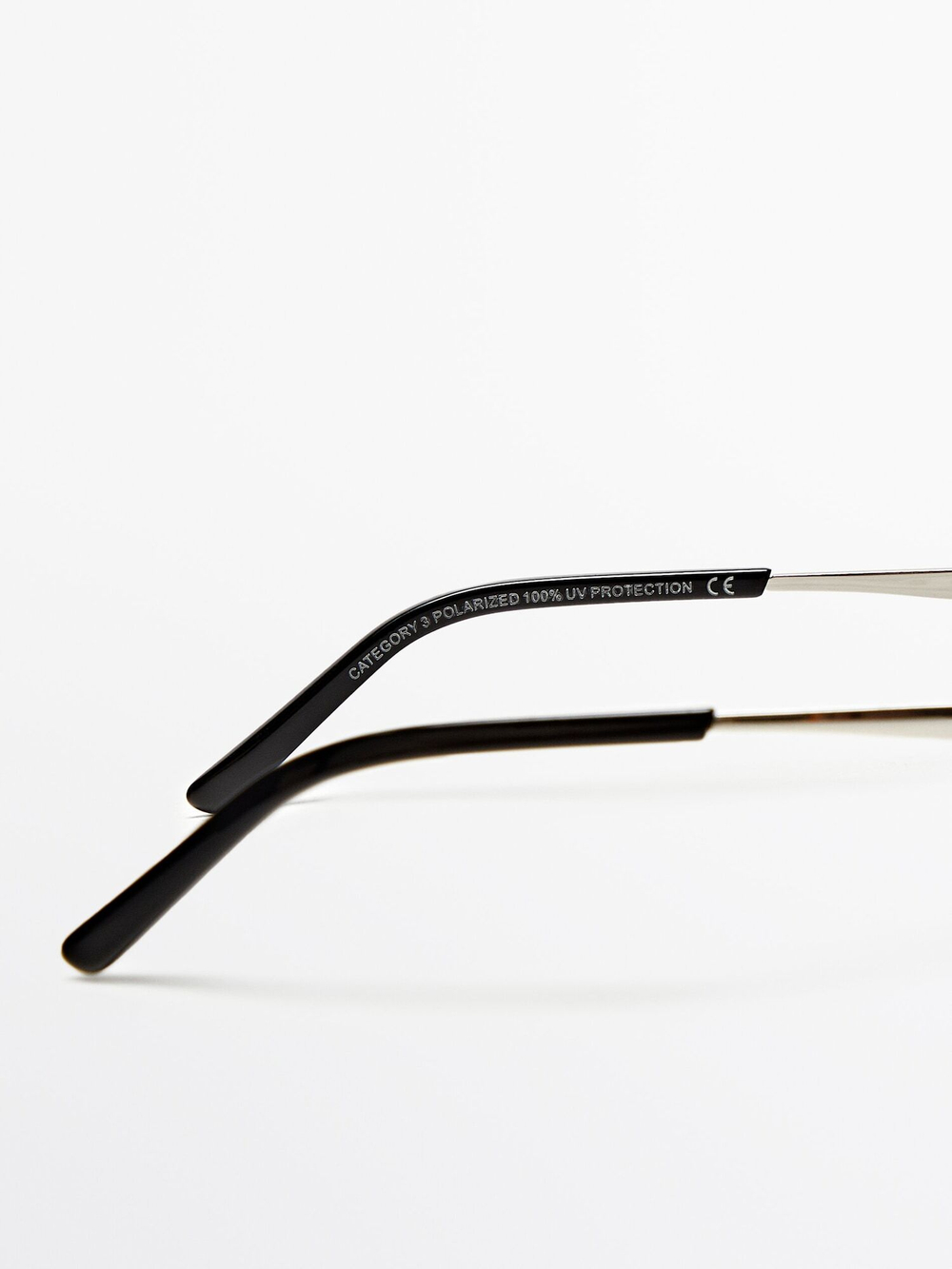 Massimo Dutti Солнцезащитные очки-авиаторы, серебряный