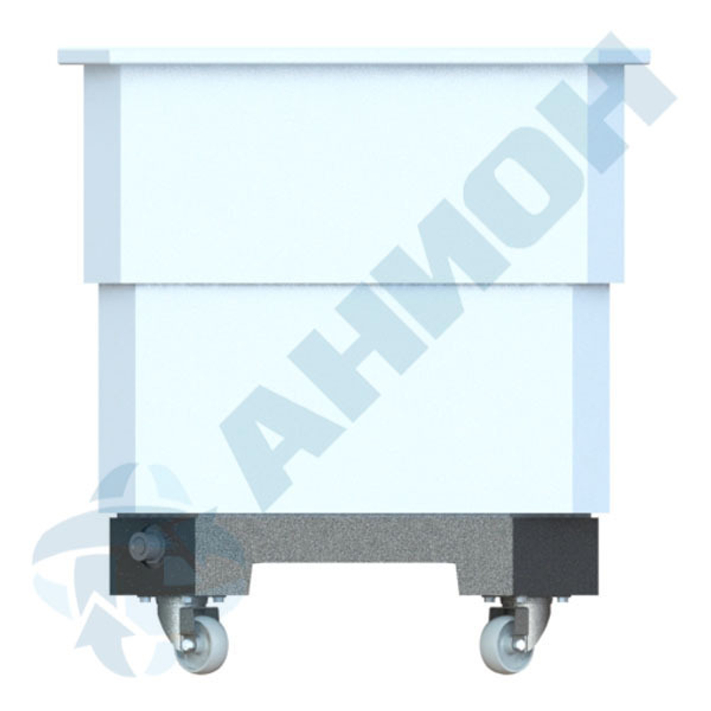 Контейнер 500 л на подставке с колесами Анион 500 л. прямоугольный (1190x795x870см;белый) - арт.559516