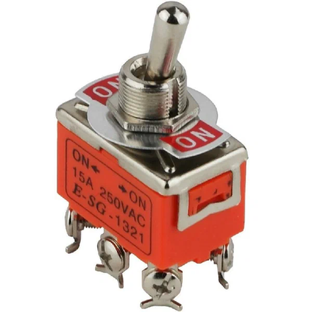 Тумблер KN-1321 с фиксацией (on-on) 6pin