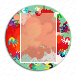 Табличка Информация с карманом А4 Круг 880