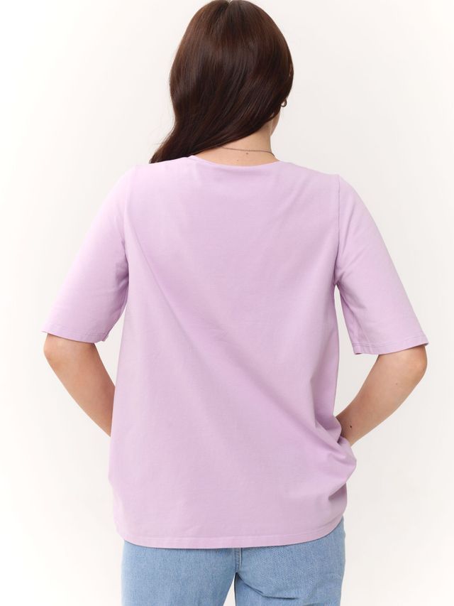 Футболка с вшитым топом Лаванда