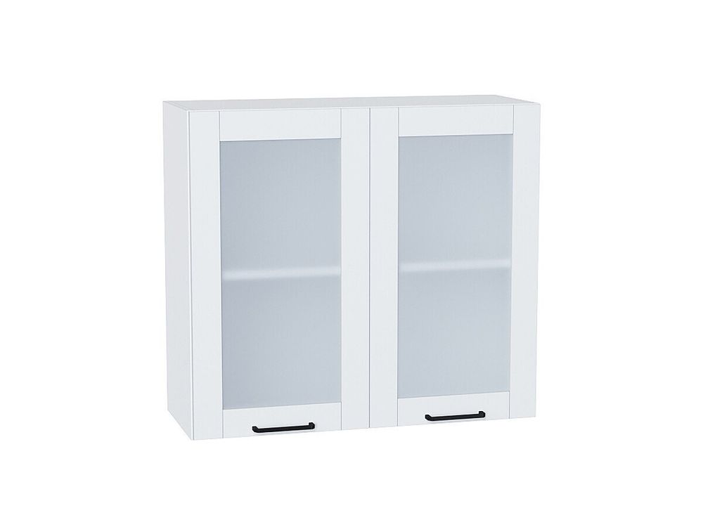 Шкаф верхний с 2-мя остекленными дверцами Флэт Плюс