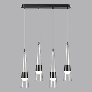 5044/42L L-VISION ODL24 435 глянц.темн.хром/прозрачный/металл/стекло Люстра LED 42W 3000K 4167Лм LUMP