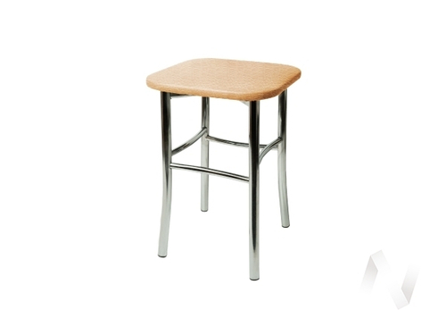 Табурет Классик (опоры хром/крокодил бежевый)