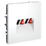 Розетка акустическая встраиваемая VOLTUM S70 4-местная, (белый матовый)