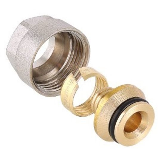 Фитинг коллекторный VALTEC 20(2,8) x 3/4" «евроконус» для серой пластиковой трубы (VT.4410.NVE.2028)