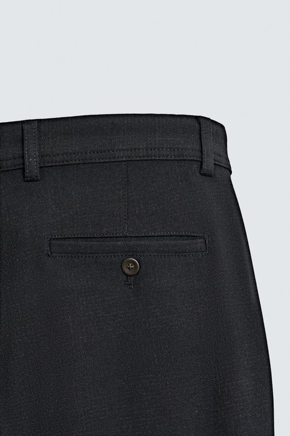 ZARA БРЮКИ ЧИНОС ИЗ КОМФОРТНОЙ РЕЛЬЕФНОЙ ТКАНИ, НЕФТЯНОЙ