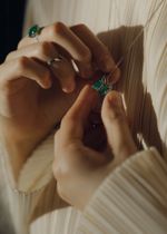 Подвеска карта таро Влюбленные малая родий La Lune