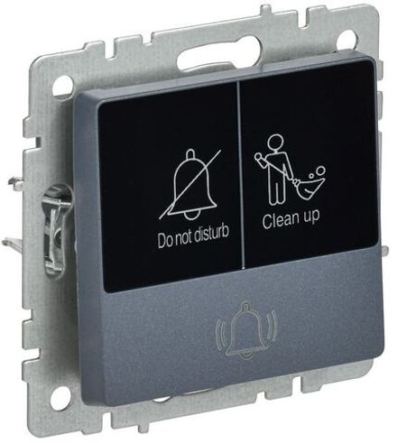 Кнопка звонка BRITE 10А ВС10-1-9-БрМ для отелей с индик. механизм маренго IEK BR-V14-2-10-K35