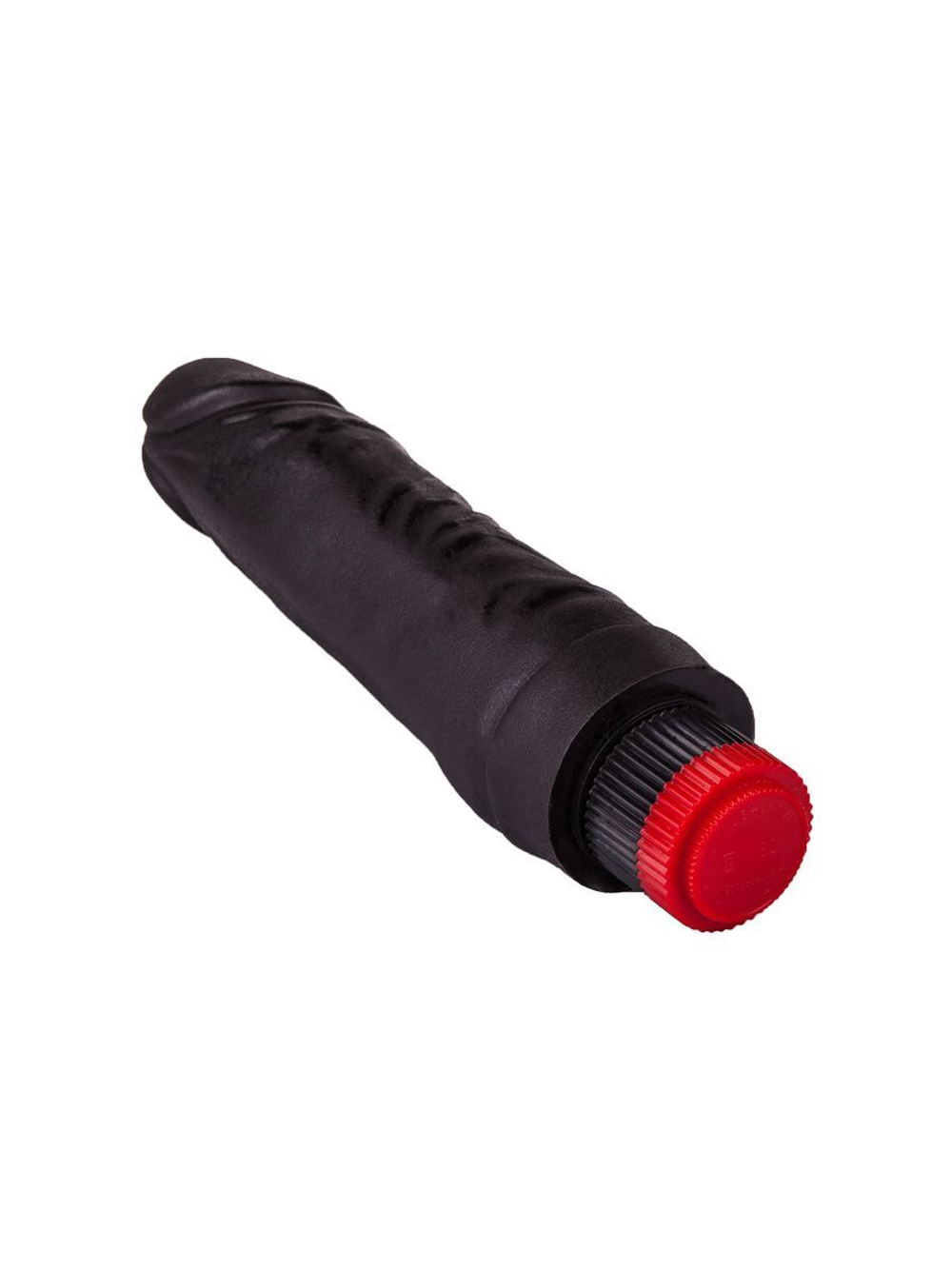 Вибратор-реалистик черного цвета - 17,5 см. (Цвет: черный)