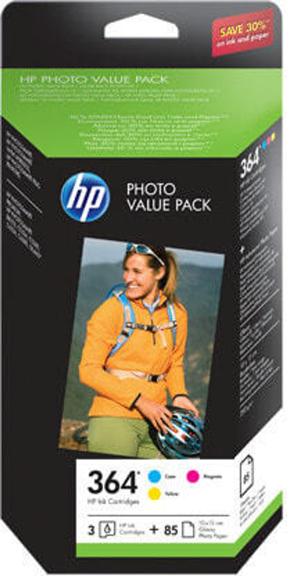 Струйный картридж HP Photo Value Pack 364 Series 50 sheets 10x15 cm  T9D88EE#301