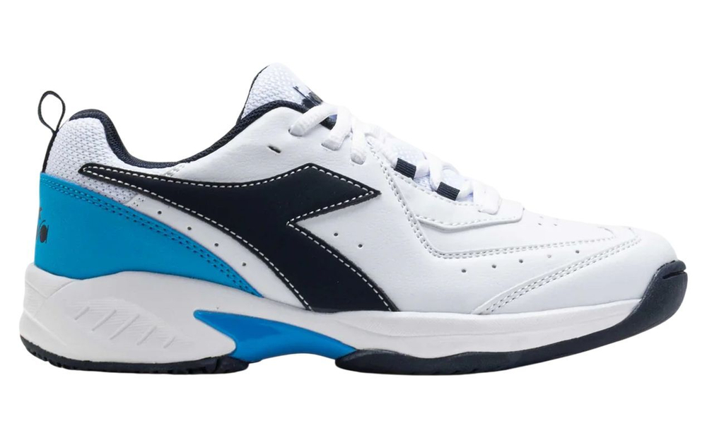 Детские теннисные кроссовки Diadora S. Challenge 5 SL JR - white/blue corsai