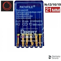 PathFile NiTi 21мм ассорти (013,016,019х2шт), ПатФайл (6шт.), машинный каналорасширитель