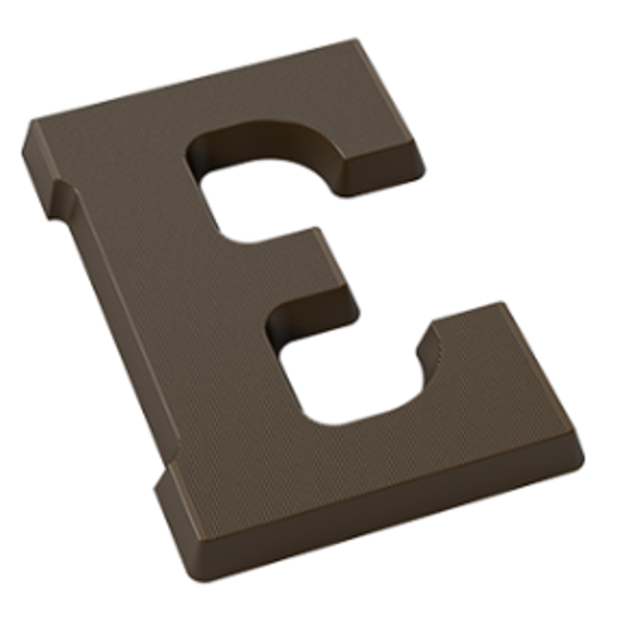 Форма для шоколадных фигур &quot;Буквы&quot; - E (275*135мм)